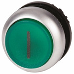 Eaton RMQ Titan M22 Series Green Illuminated Maintained Push Button Head, 22mm Cutout, IP69K