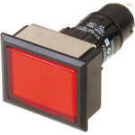 EAO Red Illuminated Momentary Push Button Head, IP65