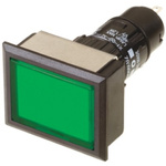 EAO Green Illuminated Momentary Push Button Head, IP65