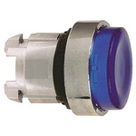Schneider Electric Harmony XB4 Series Blue Illuminated Spring Return Push Button Head, 22mm Cutout, IP66, IP69K