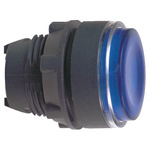 Schneider Electric Harmony XB5 Series Blue Illuminated Spring Return Push Button Head, 22mm Cutout, IP66, IP67, IP69K
