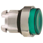 Schneider Electric Harmony XB4 Series Green Illuminated Spring Return Push Button Head, 22mm Cutout, IP66, IP69K