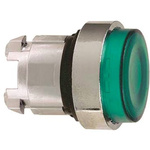 Schneider Electric Harmony XB4 Series Green Illuminated Spring Return Push Button Head, 22mm Cutout, IP66, IP69K