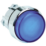 Schneider Electric Harmony XB4 Series Blue Illuminated Spring Return Push Button Head, 22mm Cutout, IP66, IP69K