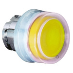 Schneider Electric Harmony XB4 Series Yellow Spring Return Push Button Head, 22mm Cutout, IP66, IP67, IP69K