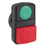 Schneider Electric Harmony XB5 Series Green, Red Spring Return Push Button Head, 22mm Cutout, IP67, IP69K