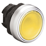 Lovato Platinum Series Yellow Spring Return Push Button Head, 22mm Cutout, IP66, IP67, IP69K