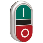 Lovato Platinum Series Green, Red Spring Return Push Button Head, 22mm Cutout, IP66, IP67, IP69K