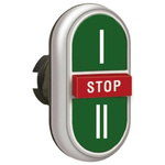 Lovato Platinum Series Green, Red Spring Return Push Button Head, 22mm Cutout, IP66, IP67, IP69K