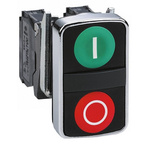 Schneider Electric Harmony XB4 Series Black, Red, White Momentary Push Button Head, 22mm Cutout, IP69K