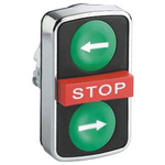 Schneider Electric Harmony XB4 Series Green, Red, White Momentary Push Button Head, 22mm Cutout, IP69K
