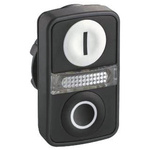 Schneider Electric Harmony XB5 Series Black, White Momentary Push Button Head, 22mm Cutout, IP66, IP67, IP69K