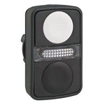 Schneider Electric Harmony XB5 Series Black, White Momentary Push Button Head, 22mm Cutout, IP66, IP67, IP69K