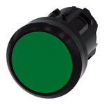 Siemens SIRIUS ACT Series Green Momentary Push Button Head, 22mm Cutout, IP66, IP67, IP69K