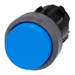Siemens SIRIUS ACT Series Blue Momentary Push Button Head, 22mm Cutout, IP66, IP67, IP69K