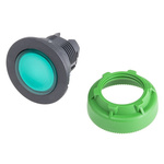 Schneider Electric Harmony ZB5 Series Green Momentary Push Button Head, 30mm Cutout, IP66, IP67, IP69K