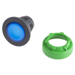 Schneider Electric Harmony ZB5 Series Blue Momentary Push Button Head, 30mm Cutout, IP66, IP67, IP69K