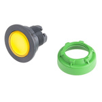 Schneider Electric Harmony ZB5 Series Yellow Momentary Push Button Head, 30mm Cutout, IP66, IP67