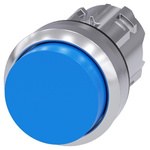 Siemens SIRIUS ACT Series Blue Momentary Push Button, 22mm Cutout, IP66, IP67, IP69K