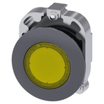 Siemens SIRIUS ACT Series Yellow Momentary Push Button, 30mm Cutout, IP66, IP67, IP69K