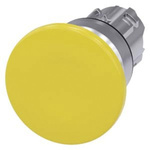 Siemens 3SU1 Series Yellow Momentary Push Button Head, 22mm Cutout, IP66, IP67, IP69K