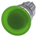 Siemens 3SU1 Series Green Momentary Push Button Head, 22mm Cutout, IP66, IP67, IP69K