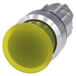 Siemens SIRIUS ACT Series Yellow Momentary Push Button, 22mm Cutout, IP66, IP67, IP69K