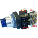 Allen Bradley 800T Series Green Illuminated Momentary Push Button Head, 30mm Cutout, IP67, IP69K