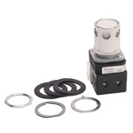 Allen Bradley 800T Series White Illuminated Momentary Push Button Head, 30mm Cutout, IP67, IP69K