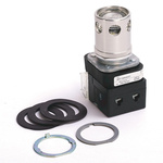 Allen Bradley 800T Series Clear Illuminated Momentary Push Button Head, 30mm Cutout, IP67, IP69K
