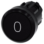 Siemens 3SU1000 Series Black Momentary Push Button Head, 22mm Cutout, IP66, IP67, IP69K