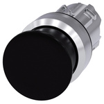 Siemens 3SU1050 Series Black Momentary Push Button Head, 22mm Cutout, IP66, IP67, IP69K