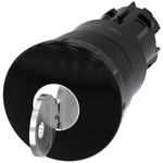 Siemens SIRIUS ACT Series Black Latching Push Button Head, 22mm Cutout, IP66, IP67, IP69K