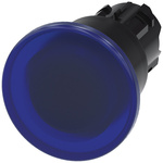 Siemens SIRIUS ACT Series Blue Latching Push Button Head, 22mm Cutout, IP66, IP67, IP69K