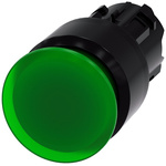 Siemens SIRIUS ACT Series Green Latching Push Button Head, 22mm Cutout, IP66, IP67, IP69K