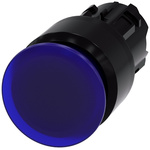 Siemens SIRIUS ACT Series Blue Latching Push Button Head, 22mm Cutout, IP66, IP67, IP69K