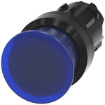 Siemens SIRIUS ACT Series Blue Momentary Push Button Head, 22mm Cutout, IP66, IP67, IP69K