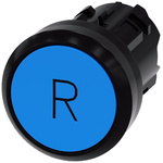 Siemens SIRIUS ACT Series Blue Momentary Push Button Head, 22mm Cutout, IP66, IP67, IP69K