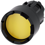 Siemens SIRIUS ACT Series Yellow Momentary Push Button Head, 22mm Cutout, IP66, IP67, IP69K