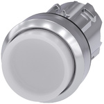 Siemens SIRIUS ACT Series White Momentary Push Button Head, 22mm Cutout, IP66, IP67, IP69K