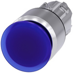 Siemens SIRIUS ACT Series Blue Latching Push Button Head, 22mm Cutout, IP66, IP67, IP69K