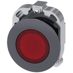 Siemens SIRIUS ACT Series Red Latching Push Button, 30mm Cutout, IP66, IP67, IP69K