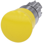 Siemens SIRIUS ACT Series Yellow Latching Push Button Head, 22mm Cutout, IP66, IP67, IP69K