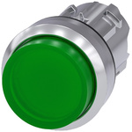 Siemens SIRIUS ACT Series Green Momentary Push Button Head, 22mm Cutout, IP66, IP67, IP69K