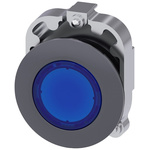 Siemens SIRIUS ACT Series Blue Latching Push Button Head, 30mm Cutout, IP66, IP67, IP69K