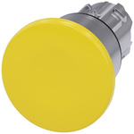 Siemens SIRIUS ACT Series Yellow Latching Push Button Head, 22mm Cutout, IP66, IP67, IP69K