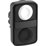 Schneider Electric ZB5 Series Black, White Spring Return Push Button Head, 22mm Cutout, IP66, IP67, IP69K