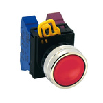 Idec YW4B Series Red Momentary Push Button Head, 22mm Cutout, IP65