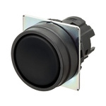 Omron A22N Series Black Momentary Push Button Head, 22mm Cutout