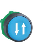 Schneider Electric ZB5 Series Blue Spring Return Push Button Head, 22mm Cutout, IP66, IP67, IP69K